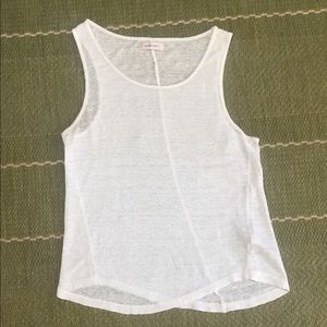 Anine Bing Linen Tank - White